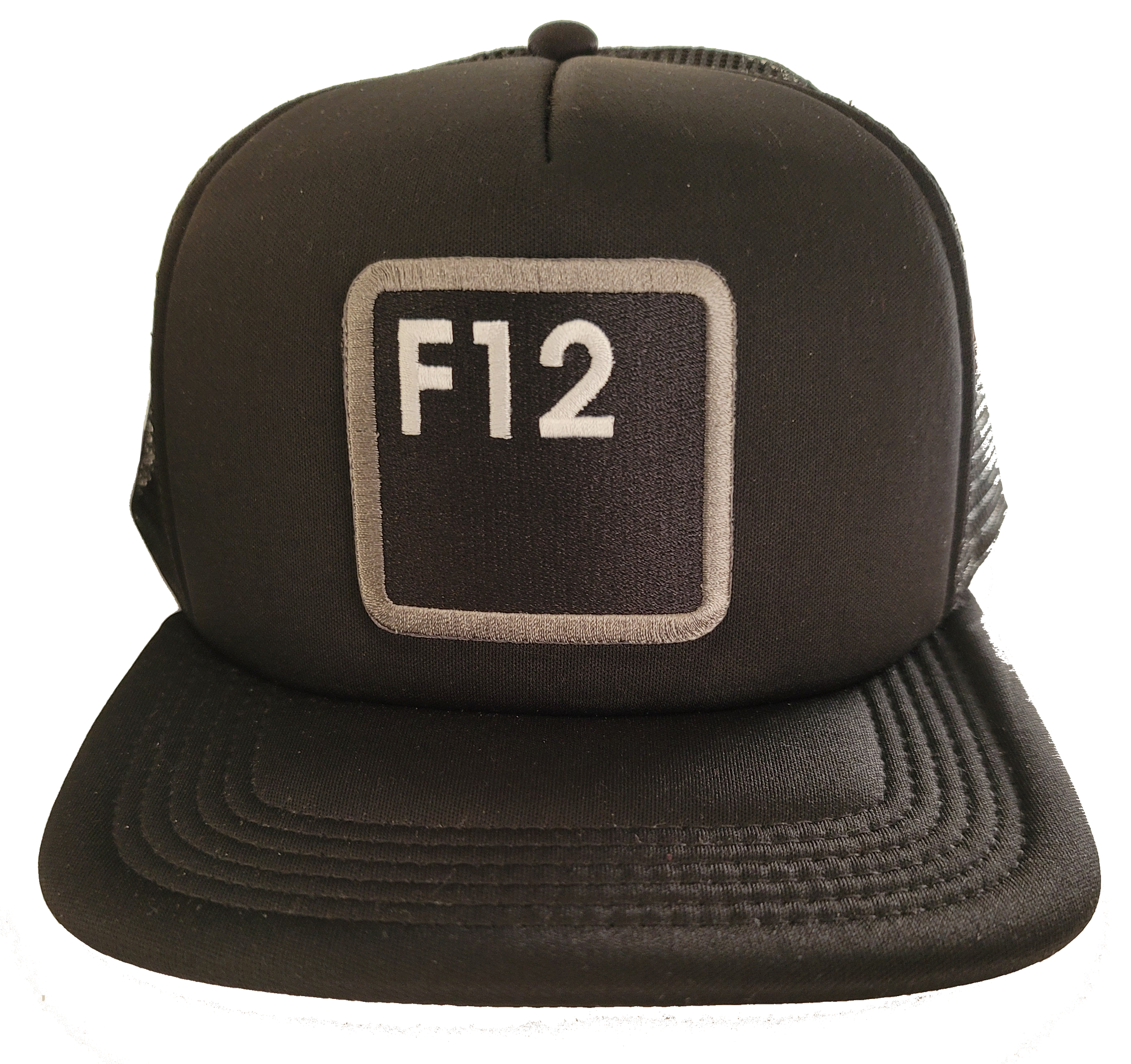 F12 PATCHWORK TRUCKER HAT
